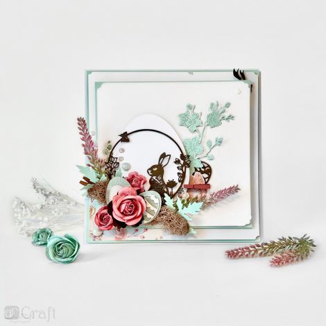 Wykrojnik dpCraft Wielkanocny Wianek, 10x9.4cm - 3